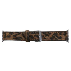 AWB03 -  Leopard Suede Print Apple Watch Band