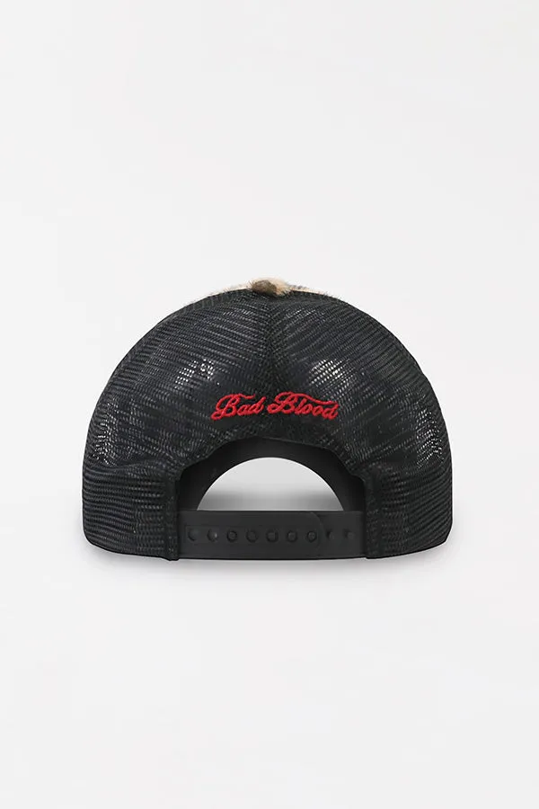 Badblood Leopard Hair Ball Cap