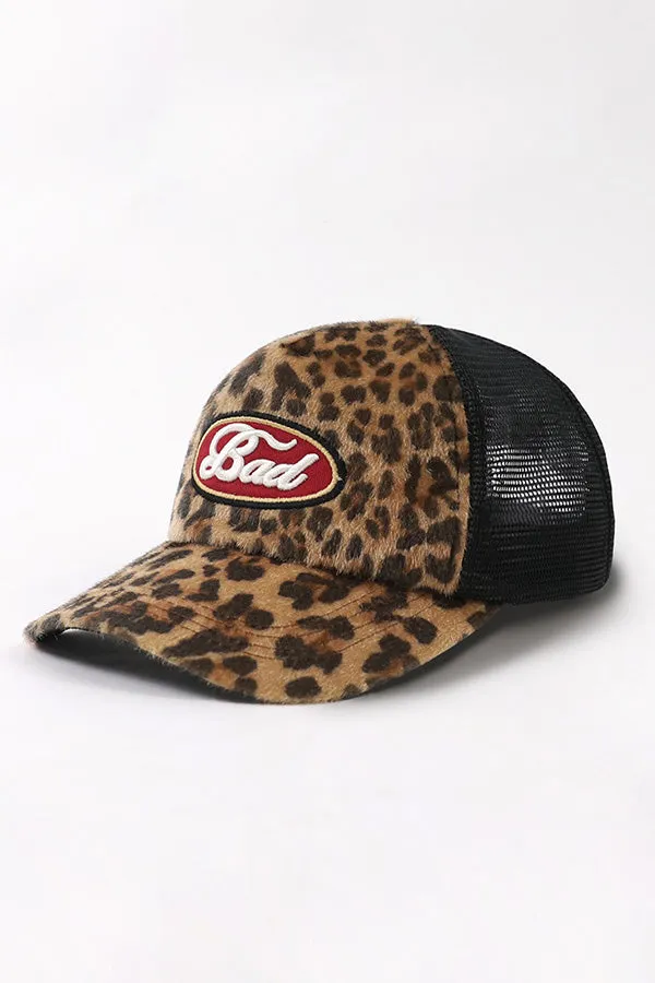 Badblood Leopard Hair Ball Cap