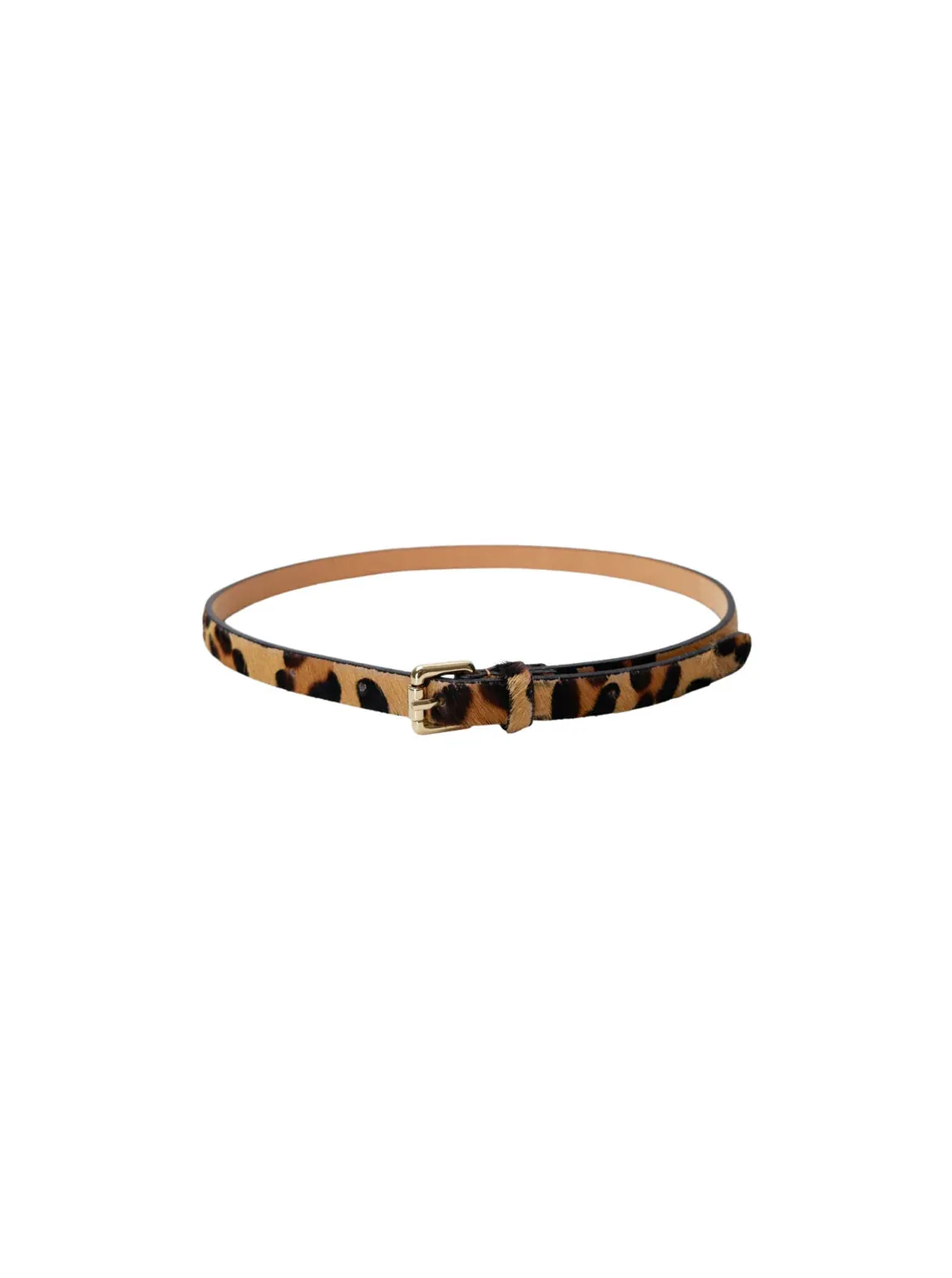 Black Colour Ellie Belt - Leopard