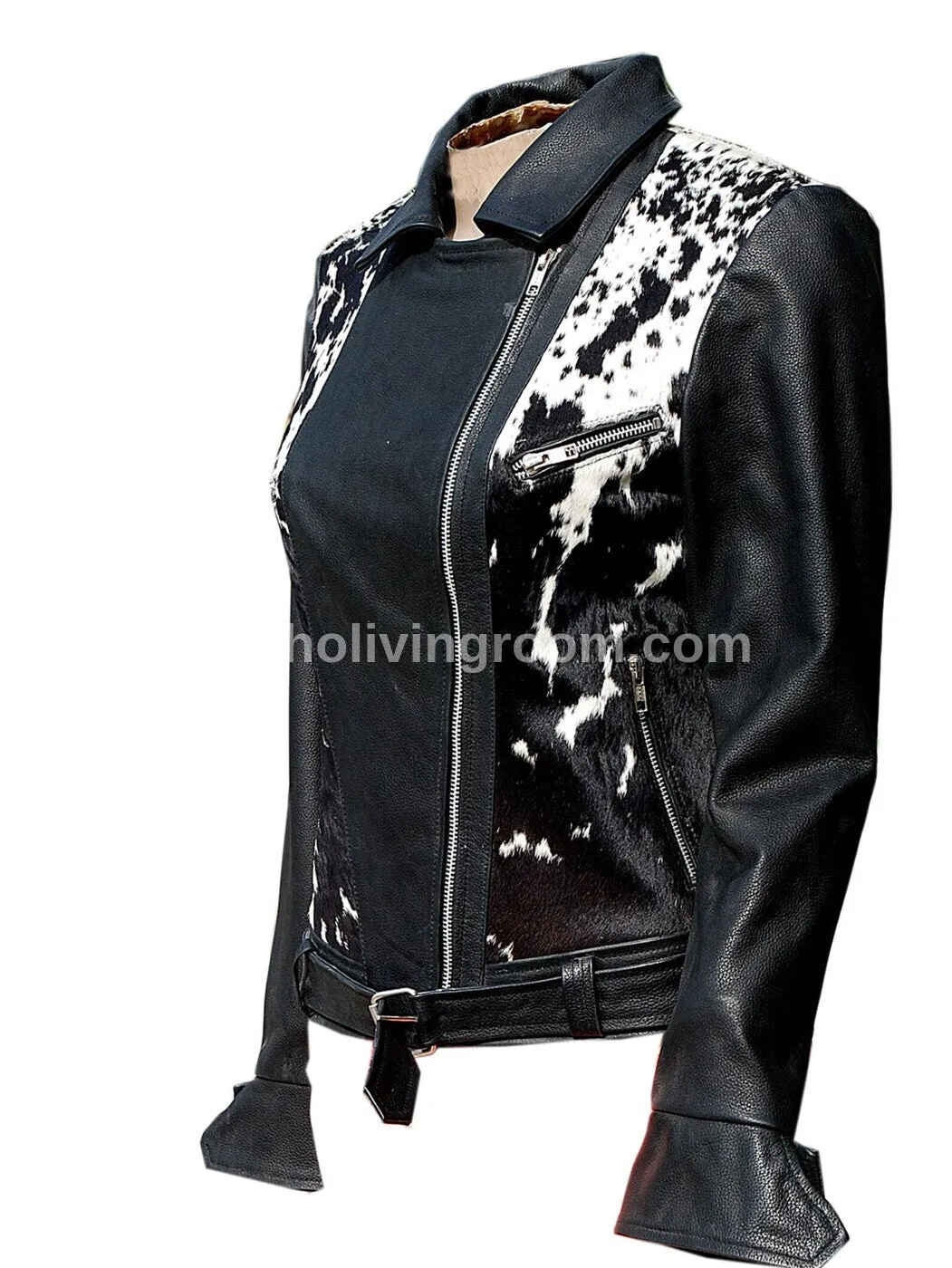 Black White Hair On Hide Jacket