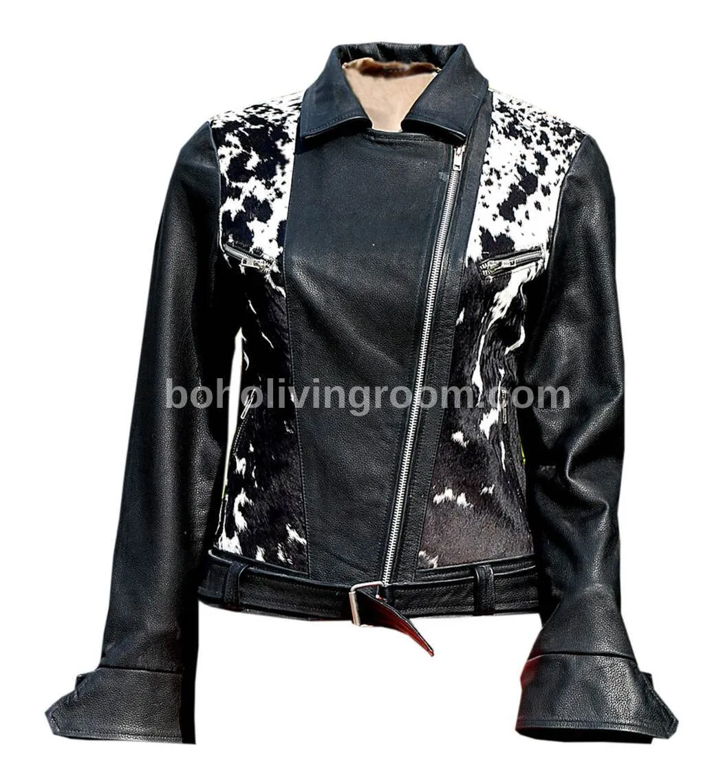 Black White Hair On Hide Jacket