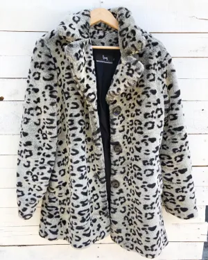 Blanc Nior Faux Fur Coat - M