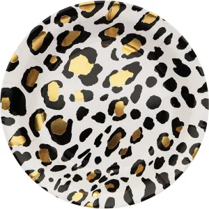 Bulk Leopard Paper Dessert Plates (96 per Case)