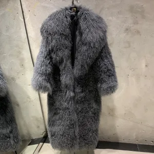 Couture Oversized 100% Real Fur Coat