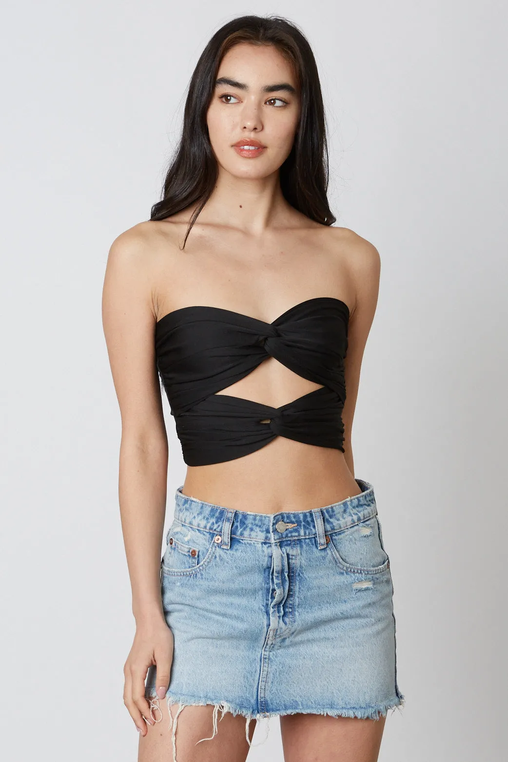 Cut Out Cropped Tube Top