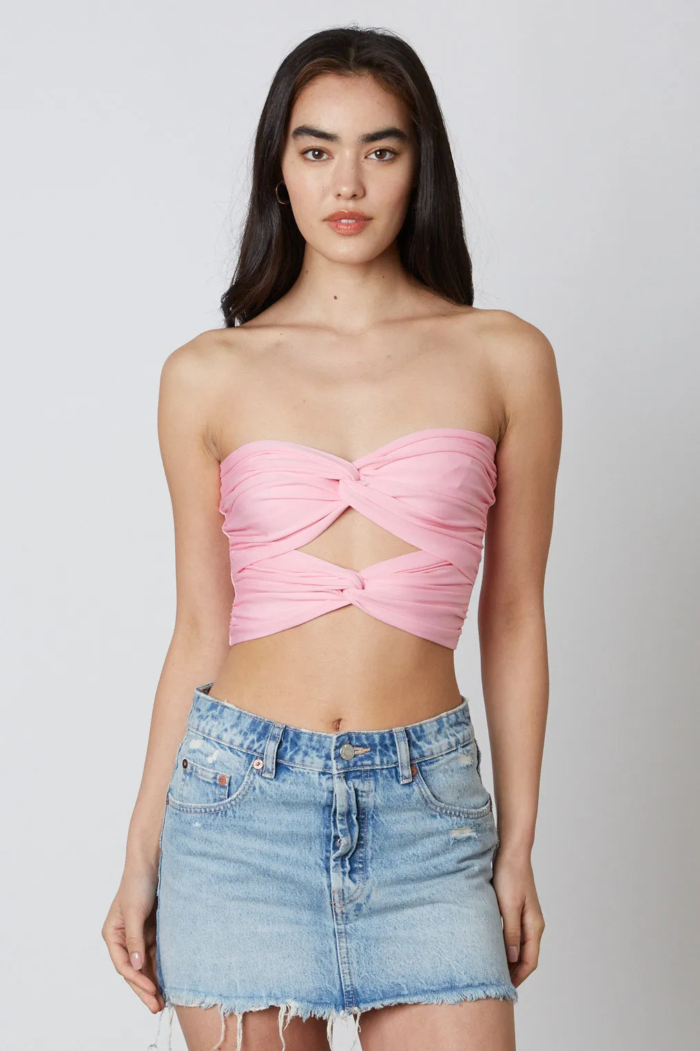 Cut Out Cropped Tube Top