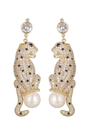 Double Leopard Earrings