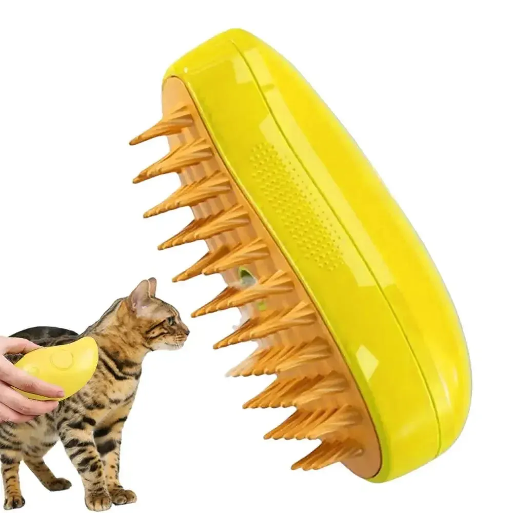 Electric Spray Water Spray Pet Cat/ Kitten & Dog/ puppy Grooming Comb with Soft Silicone Depilation Brush Bath Grooming