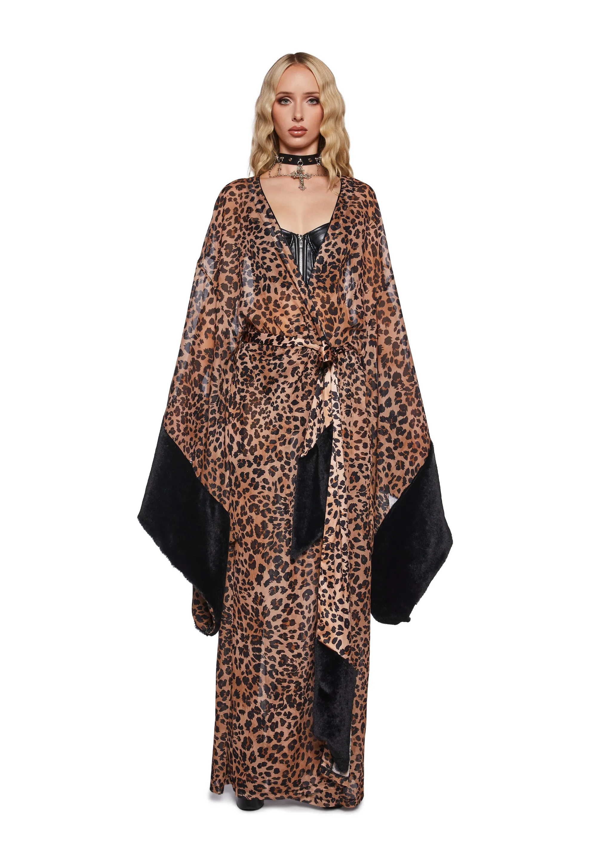 Enticing Opulence Leopard Robe