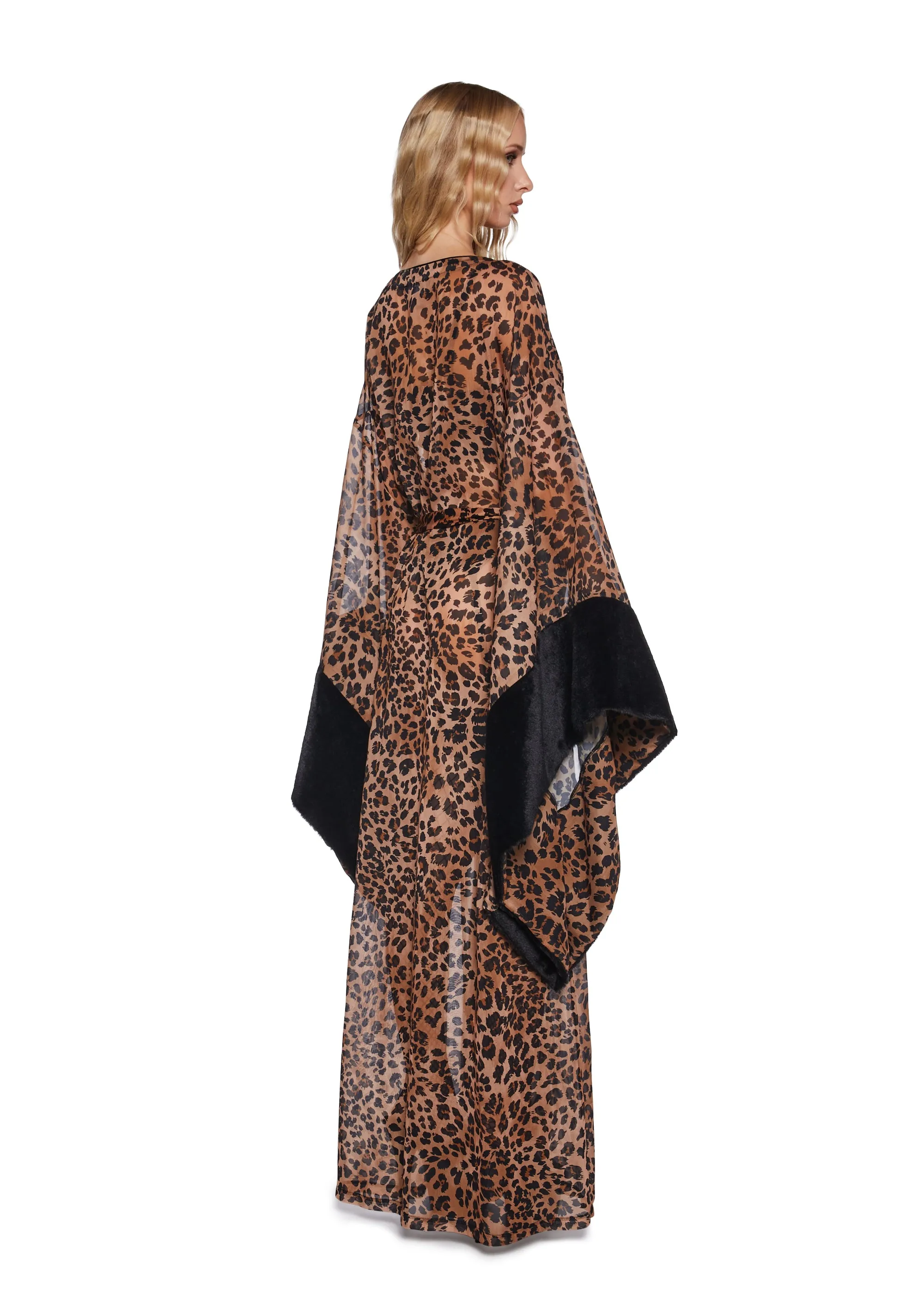 Enticing Opulence Leopard Robe