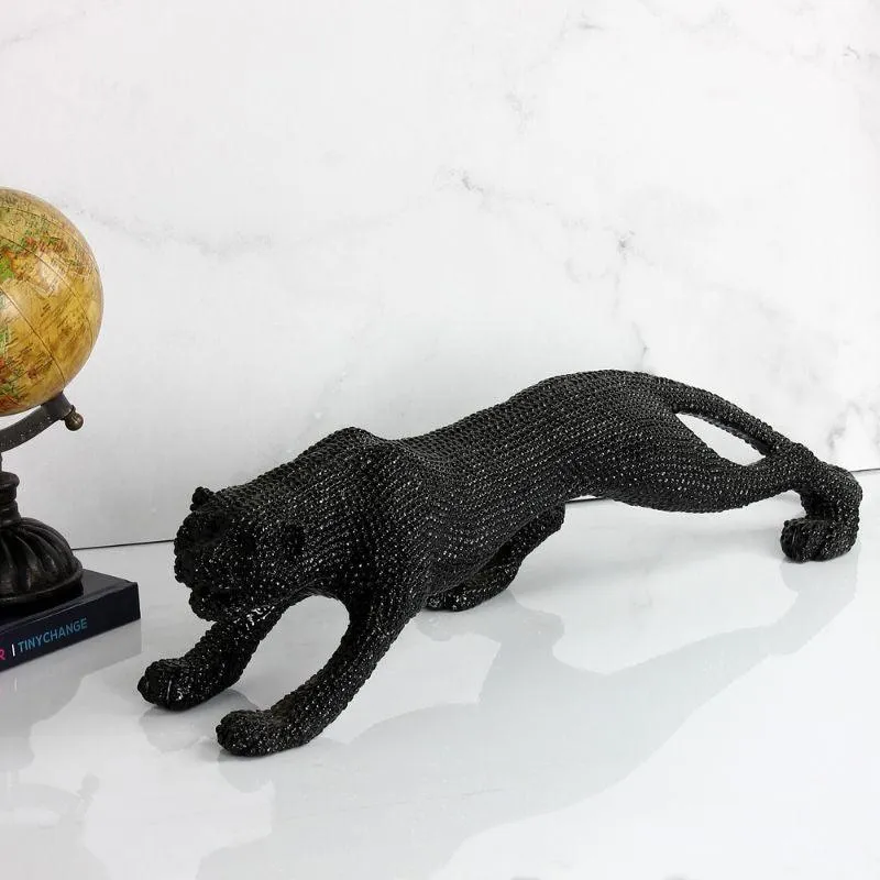 GLAM LEOPARD HANDMADE SCULPTURE