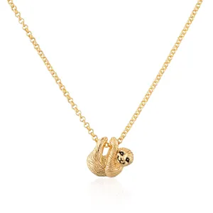 Gold Plated Sloth Necklace