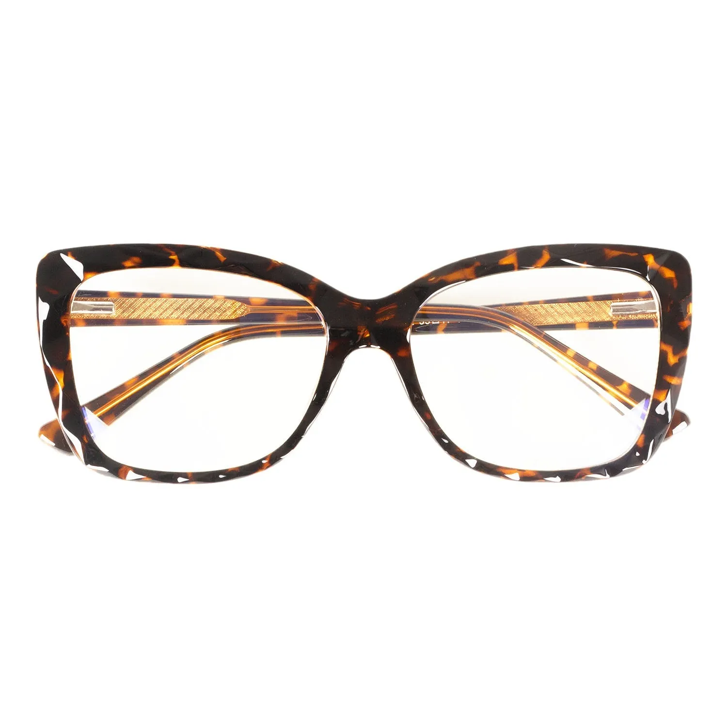 iB-iP Women's Retro Cat Eye Black Leopard Fashion Clear Lens Classic Eyeglasses