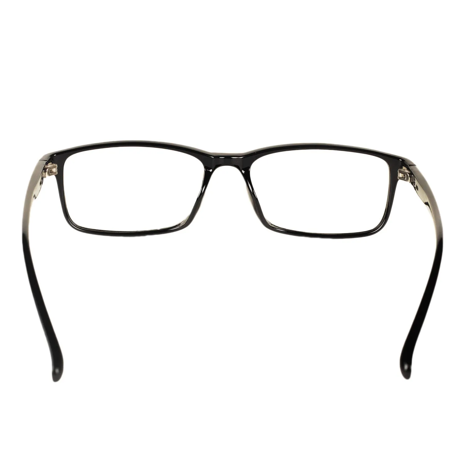 iB-iP Women's Retro Rectangle Thin Rim Black Leopard Fashion Clear Lens Eyeglasses