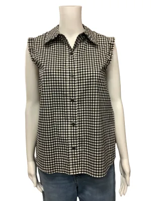 Kate Spade Plaid Print Button Up Top Size: XS, 2