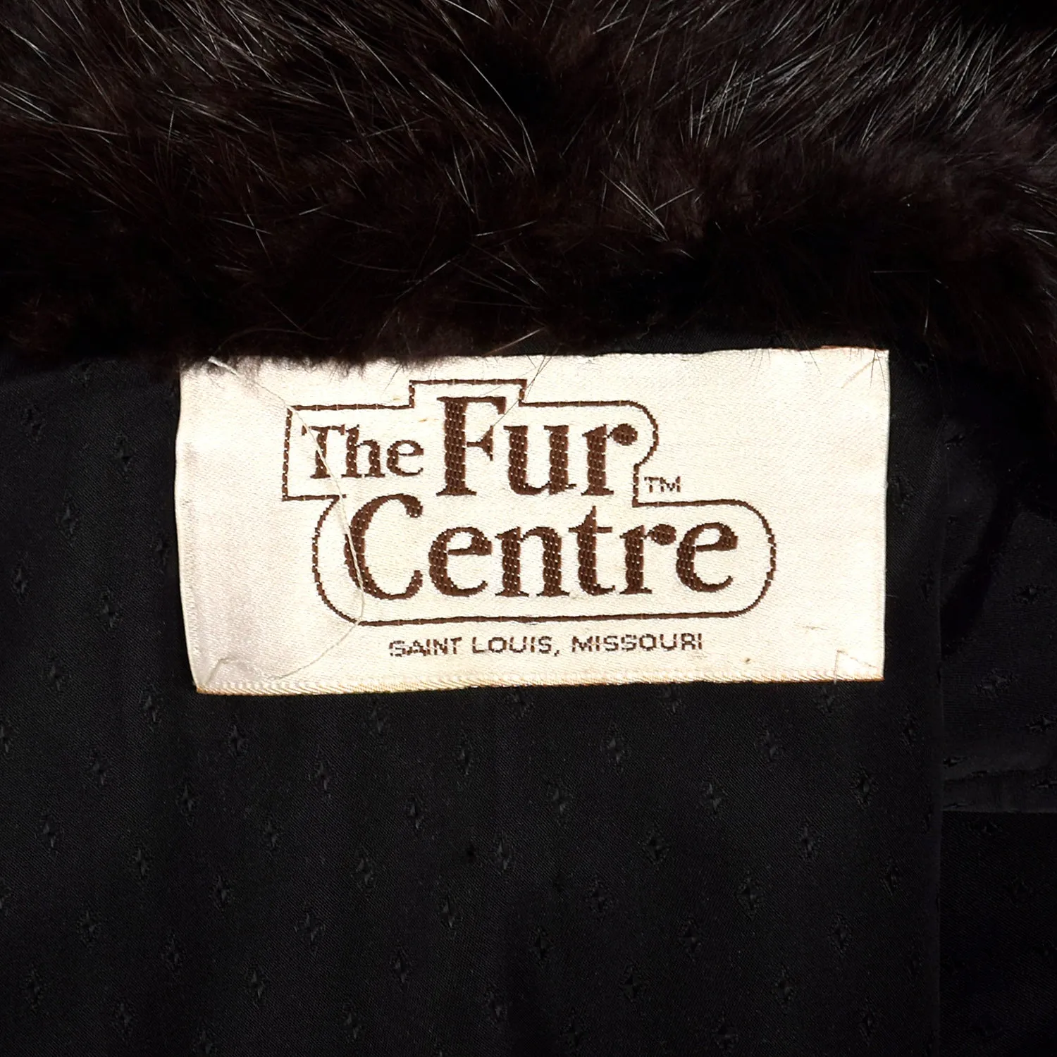 Large 1980s Black Long Hair Beaver Fur Coat