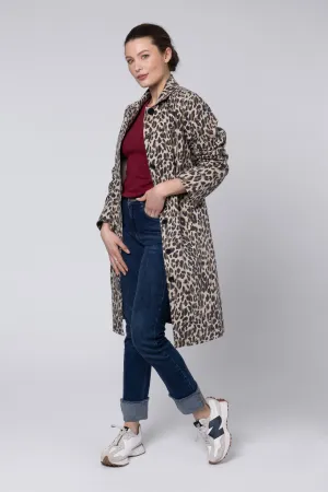 Laurie Leopard Print Coat