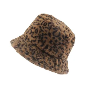 Leopard Fur Hat Autumn and Winter Thickening Warm Hat