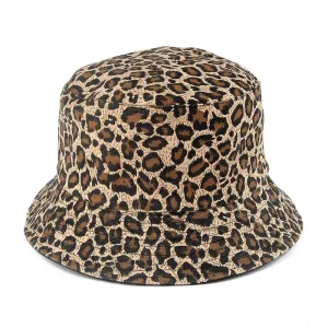 Leopard Fur Hat Sun Hat