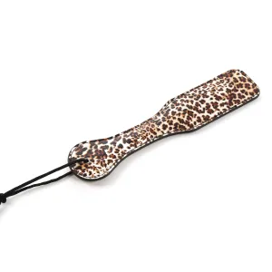 Leopard Print Faux Leather Spanking Paddle