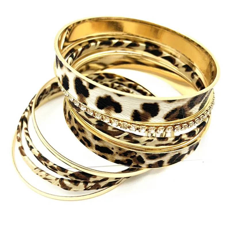 Leopard Print Multi-Layer Women's Bracelet