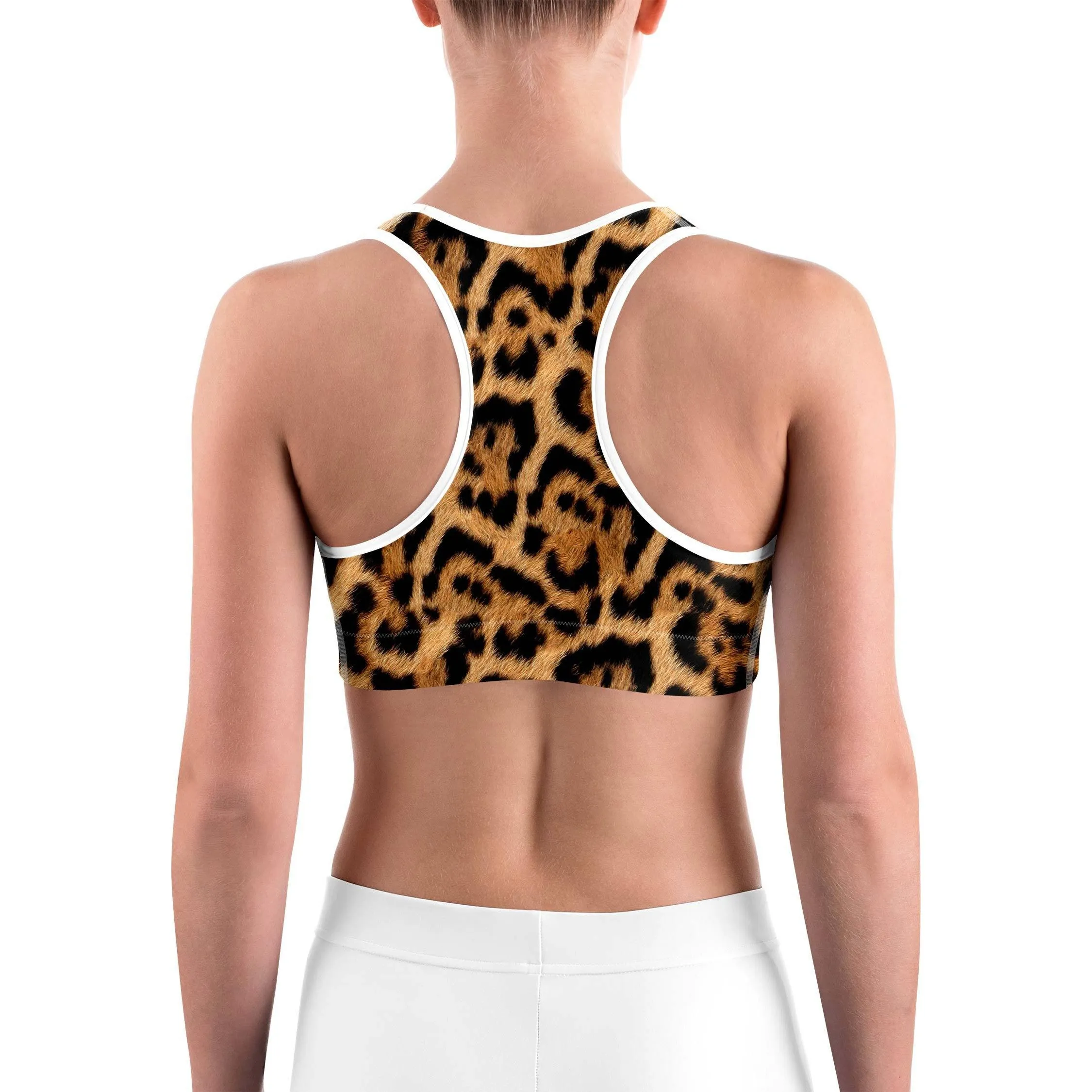 Leopard Skin Sports Bra