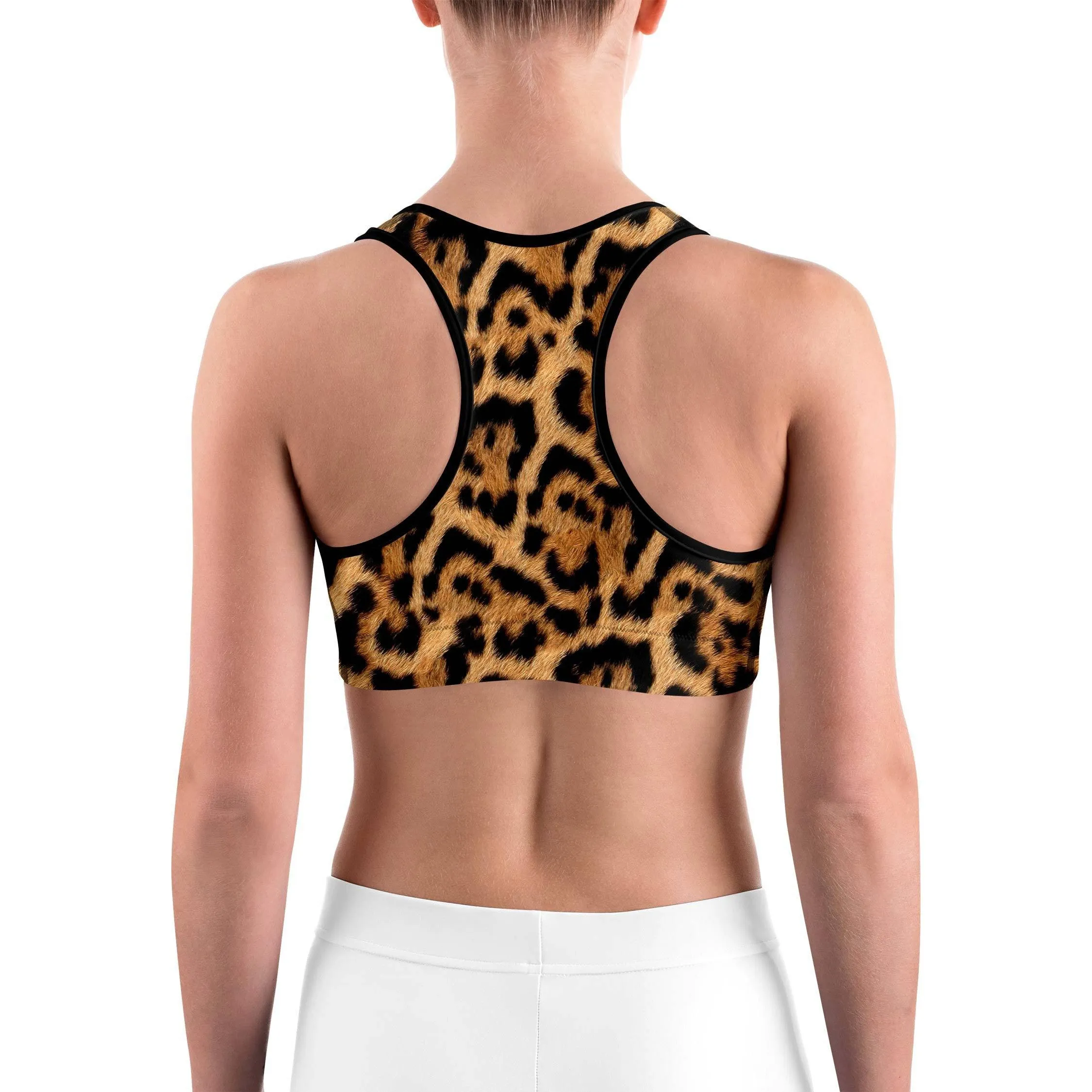 Leopard Skin Sports Bra