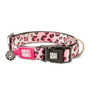 Max & Molly Pink Leopard Smart ID Dog Collar