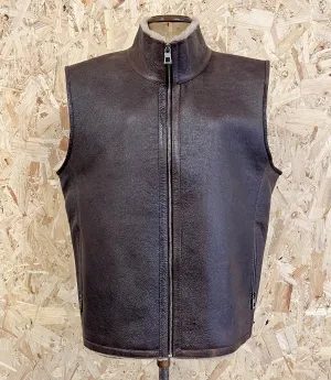 MEN'S GILET / PILOT BROWN