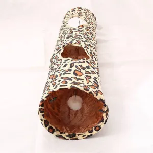 Ohmypet Cat Tunnel - Leopard Print