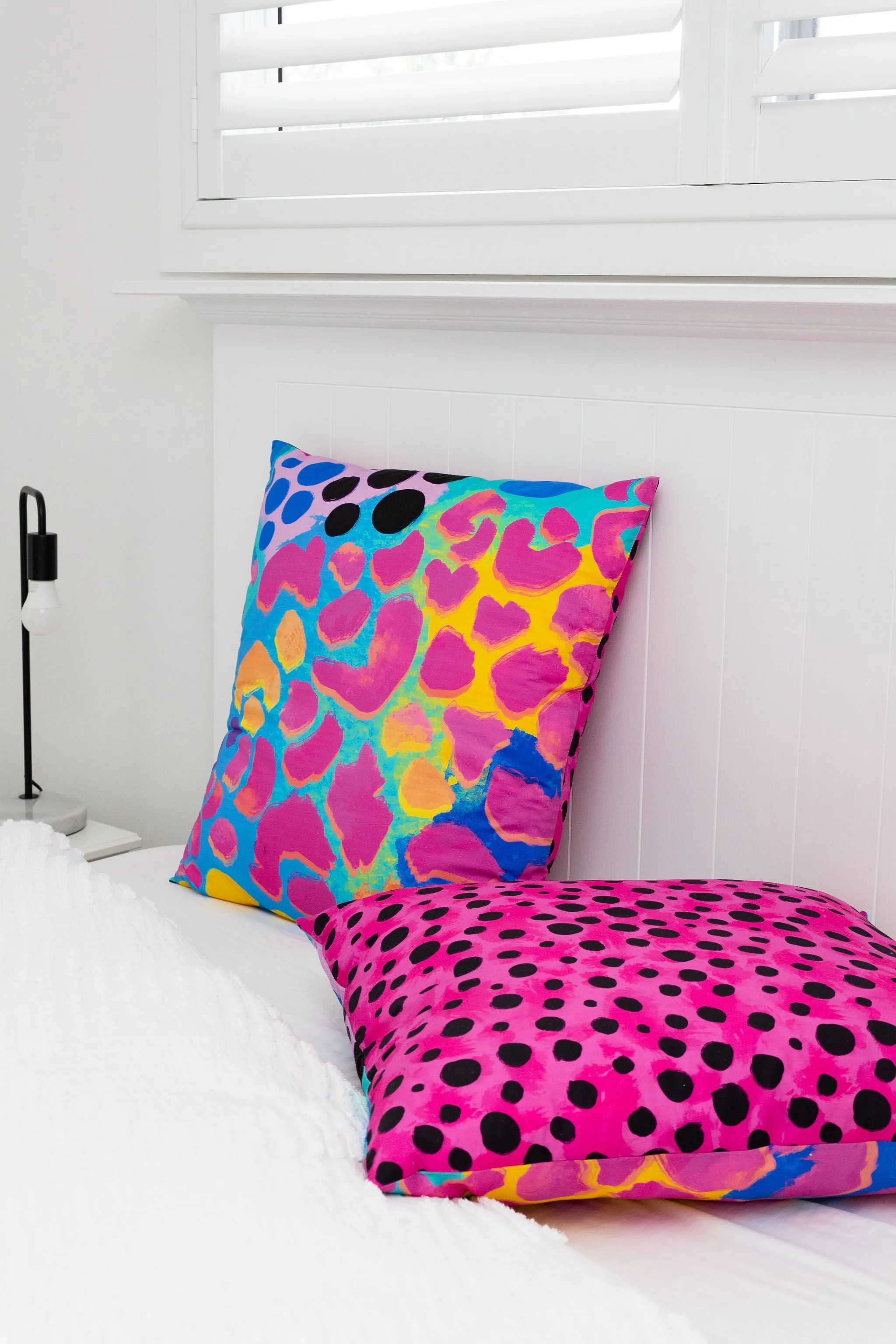 One Sleep Bright Electric Leopard Euro Pillowcase by Kasey Rainbow