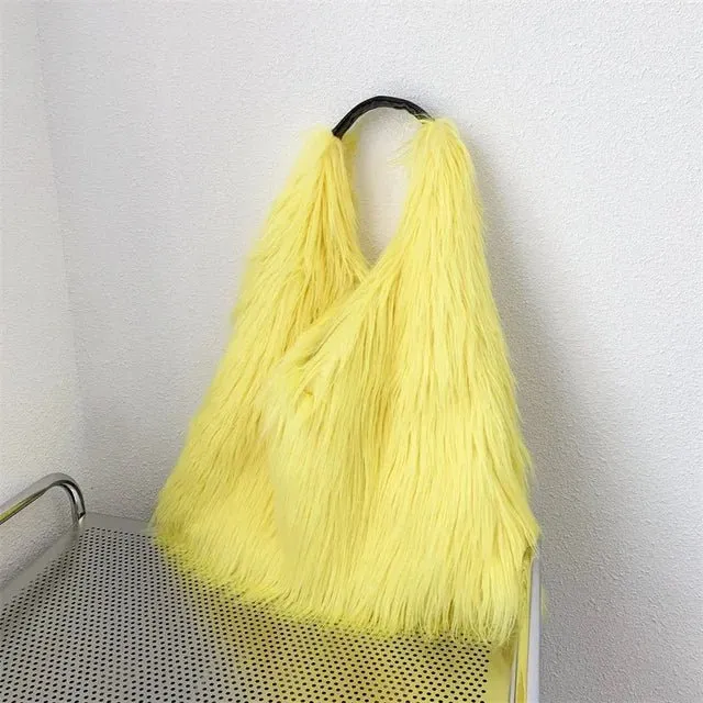 Pre Order:  Soft Faux Fur Tote Bag