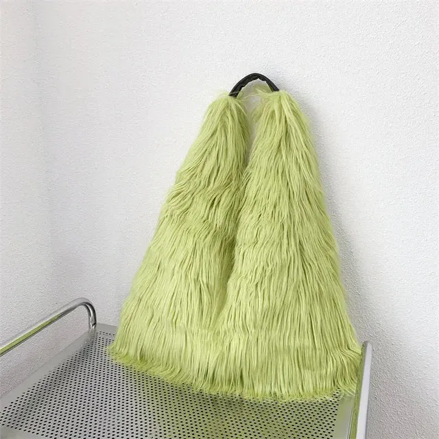 Pre Order:  Soft Faux Fur Tote Bag