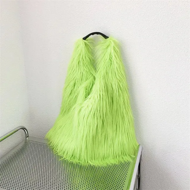 Pre Order:  Soft Faux Fur Tote Bag