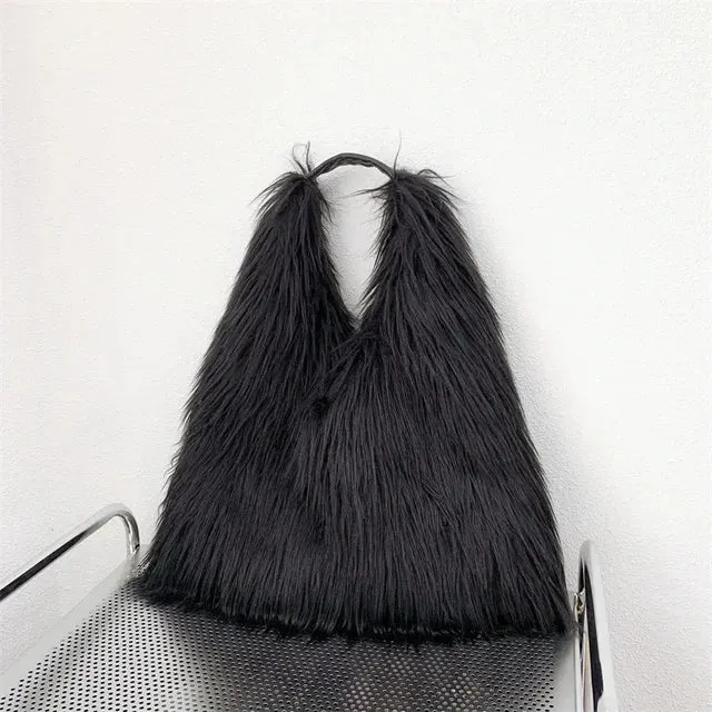 Pre Order:  Soft Faux Fur Tote Bag