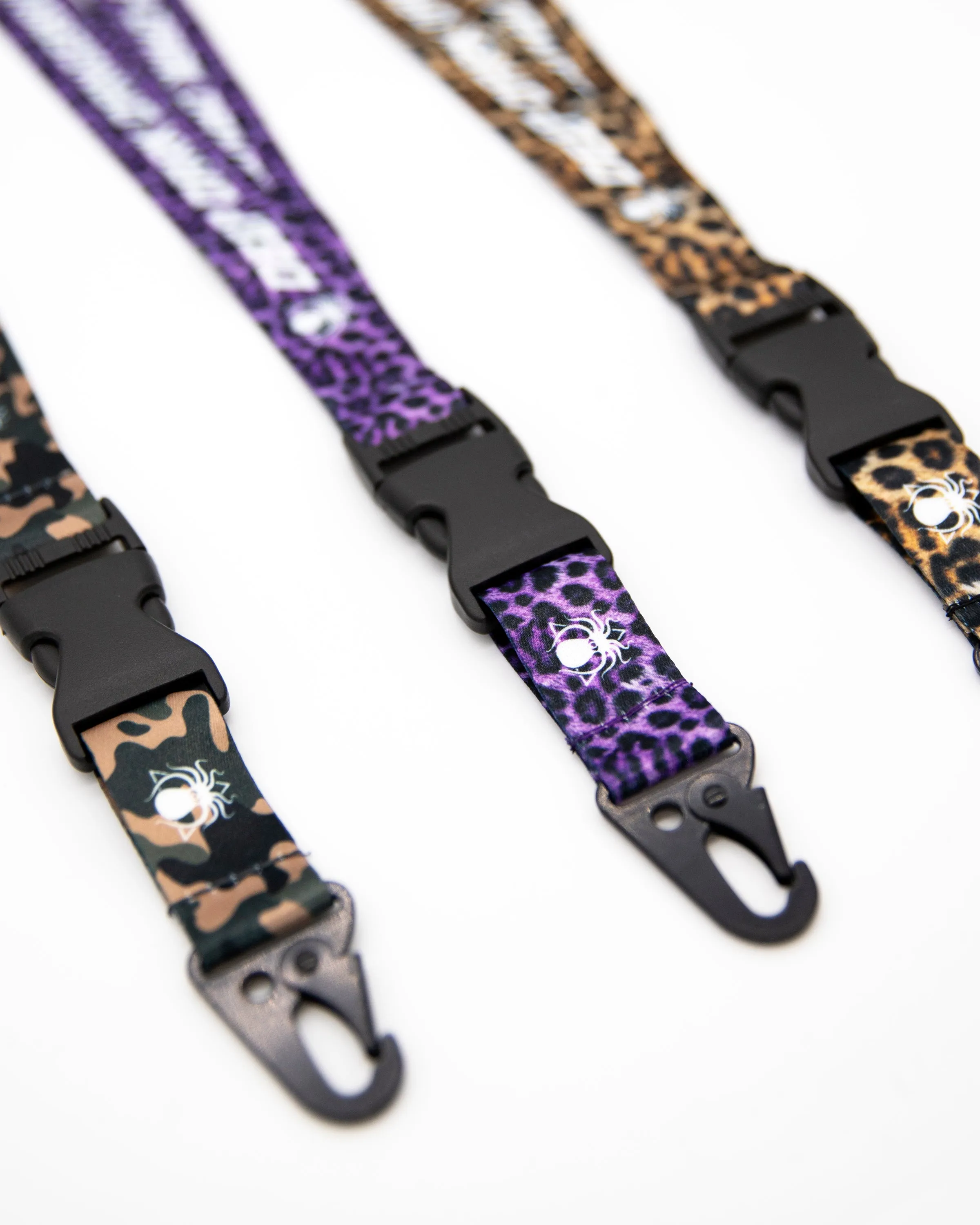 PURPLE LEOPARD LANYARD