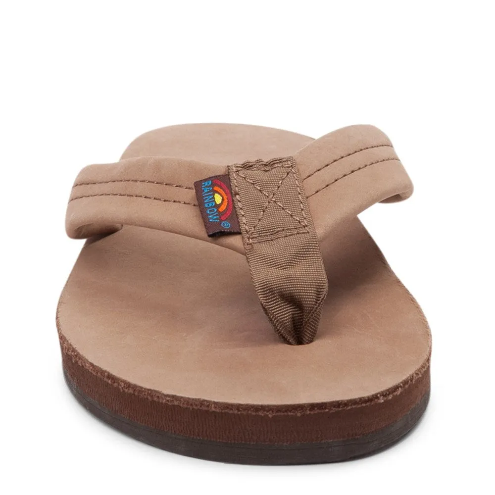 Rainbow Single Layer Leather Womens Sandal