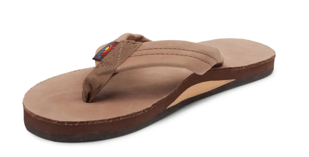 Rainbow Single Layer Leather Womens Sandal