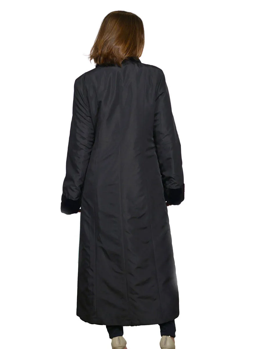 Reversible Sheared Mink Fur Coat with All Weather Lining