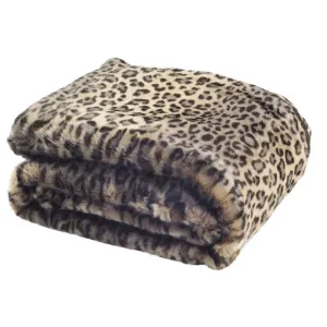 Safavieh Faux Black Leopard Throw , THR722