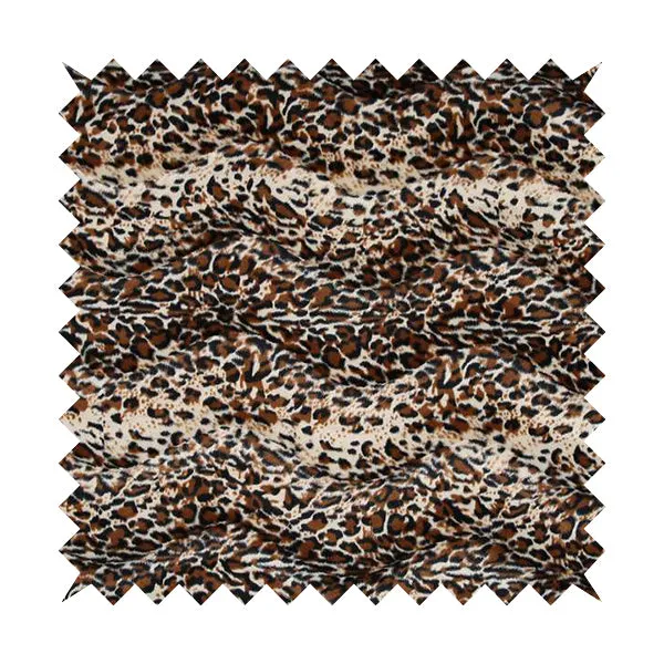 Soft Fur Skin Leopard Pattern Animal Fabrics