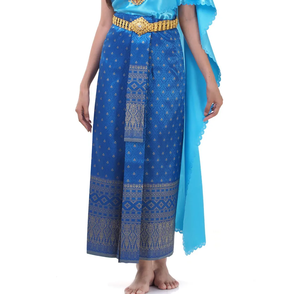 Traditional Chut Thai Dress Naruemon Satin Style