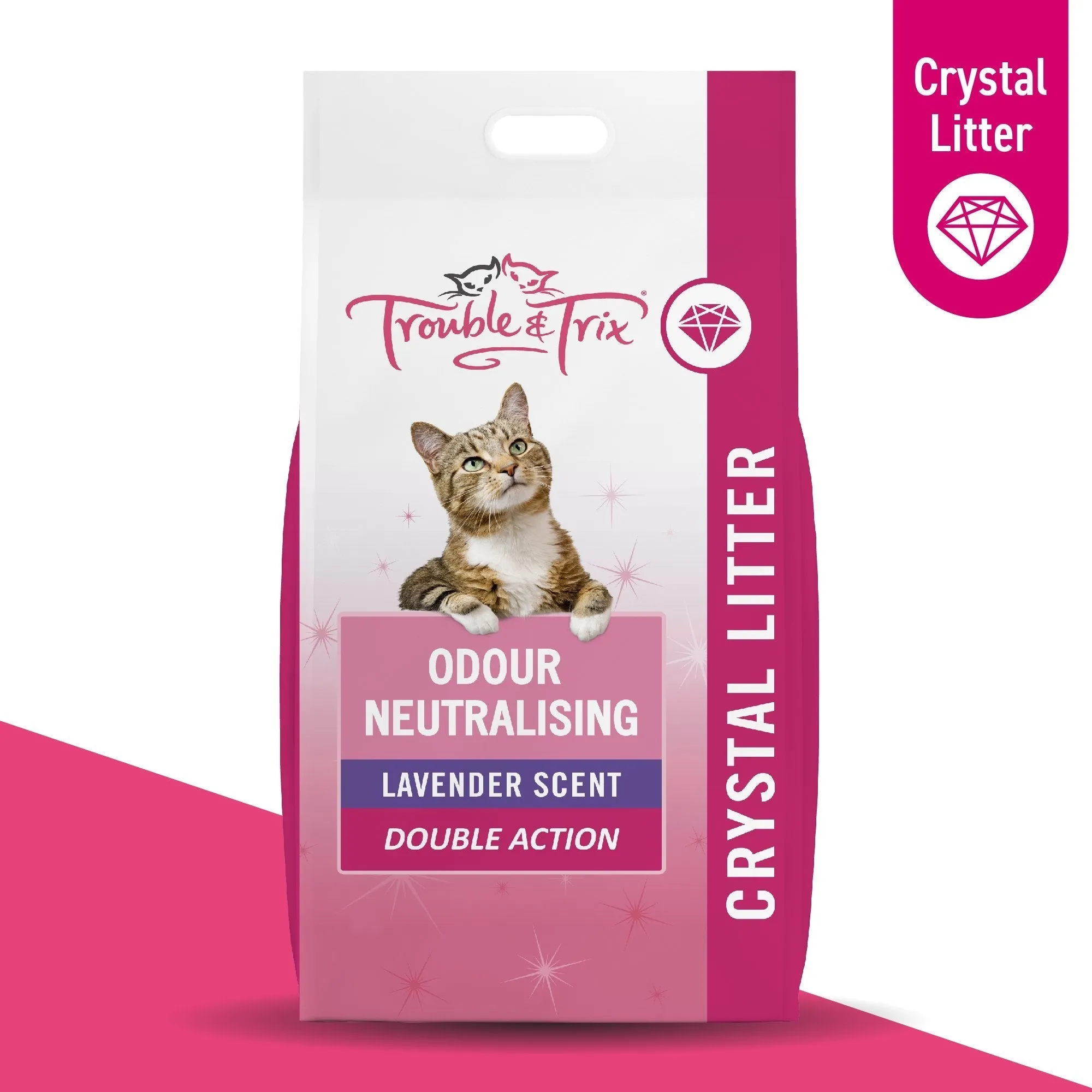 Trouble and Trix Odour Neutralising Lavender Crystal Cat Litter 7L/2.7kg