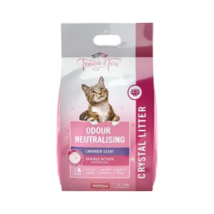 Trouble and Trix Odour Neutralising Lavender Crystal Cat Litter 7L/2.7kg