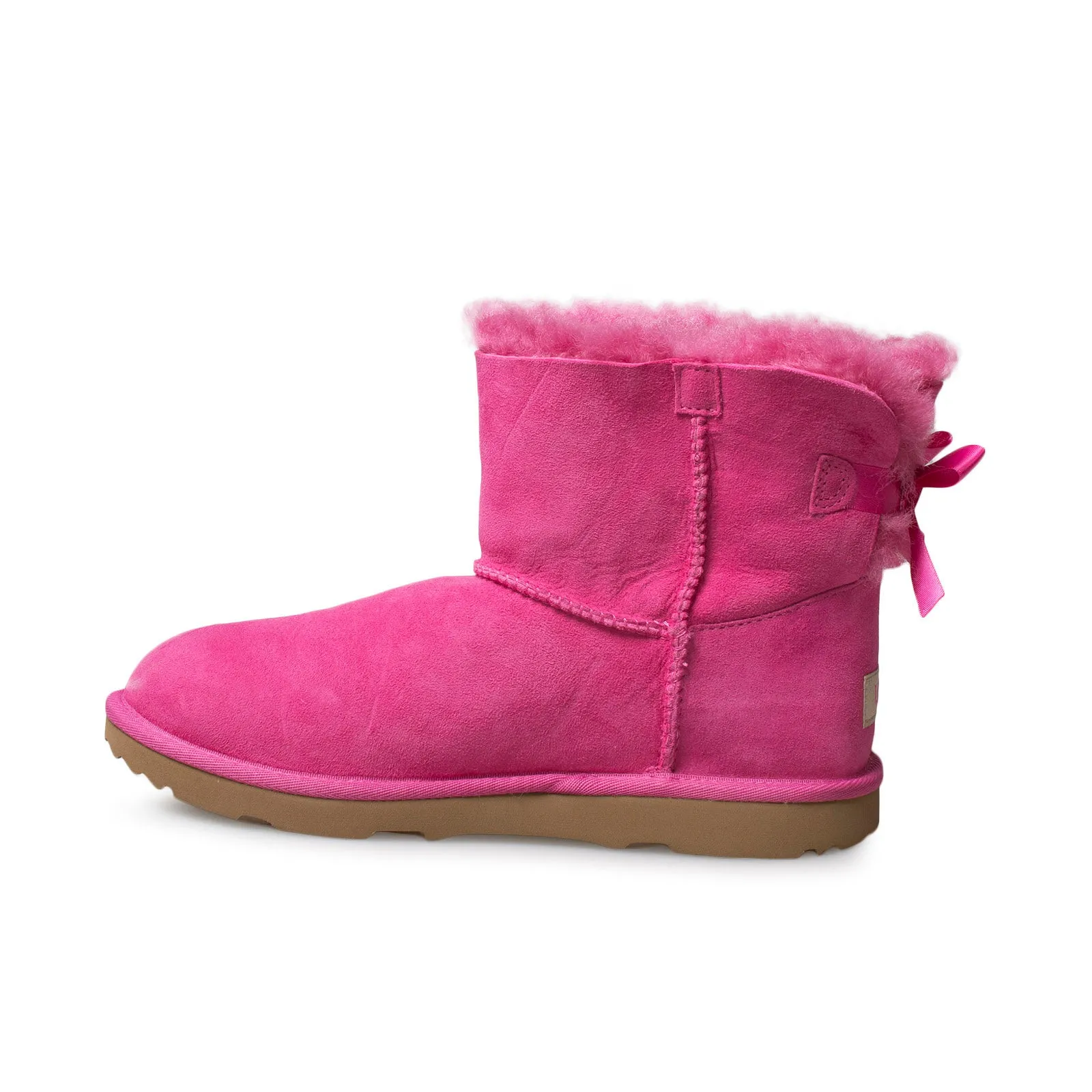 UGG Mini Bailey Bow II Pink Azalea Boots - Youth