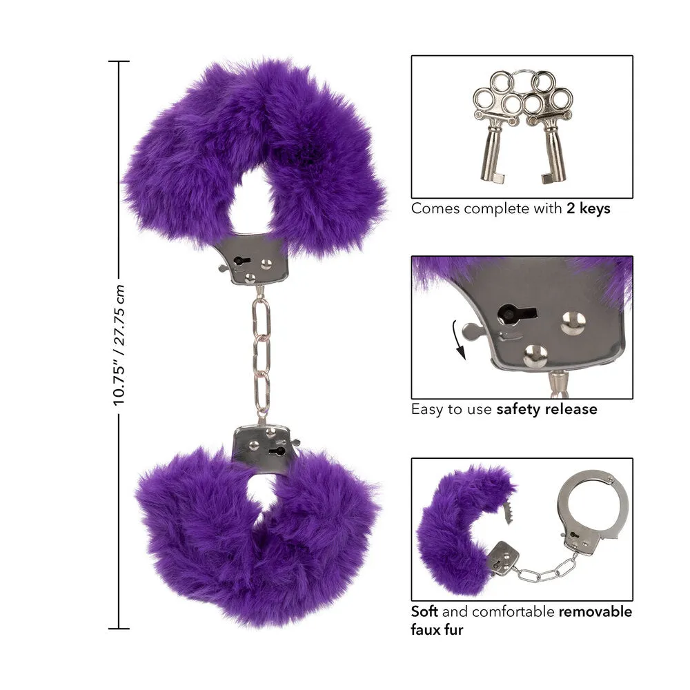 Ultra Fluffy Furry Cuffs Purple