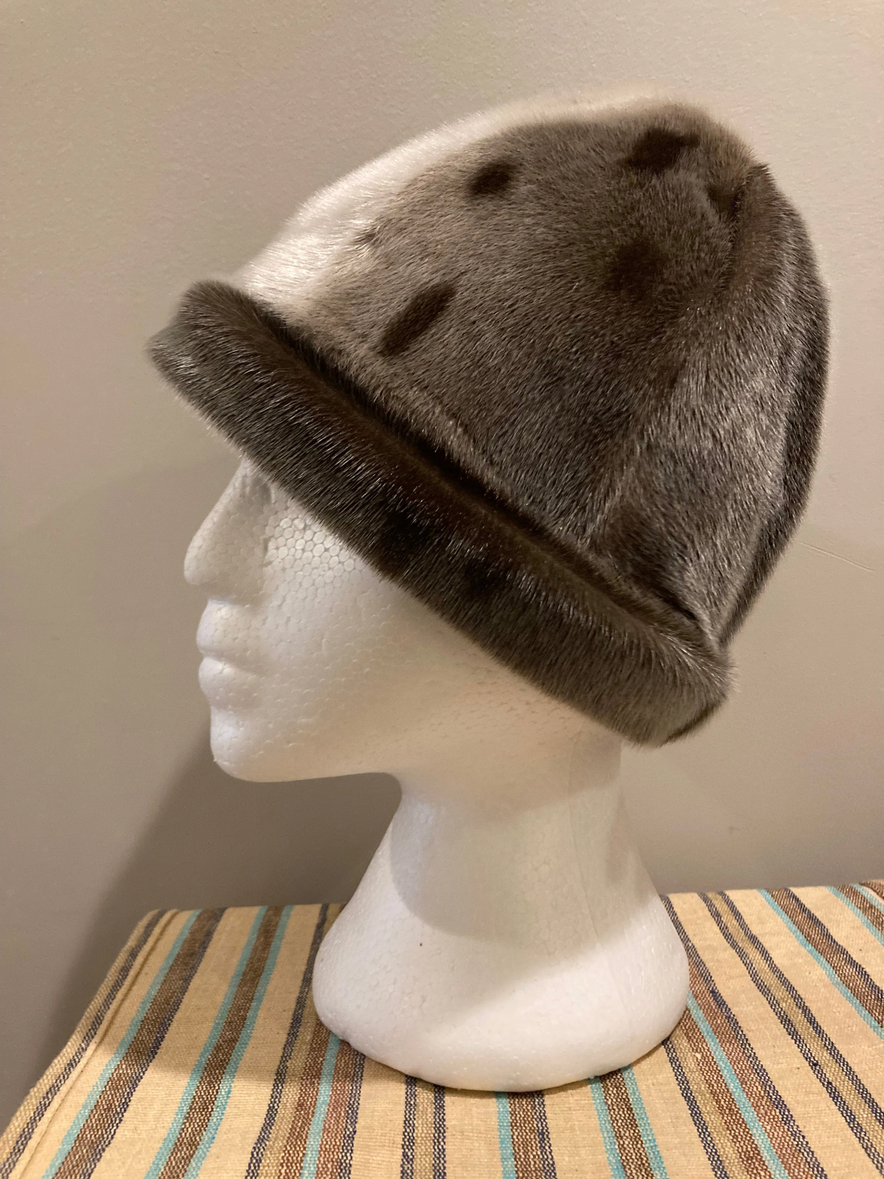 Vintage Indigenous Made Fur Hat, Made in Canada SOLD