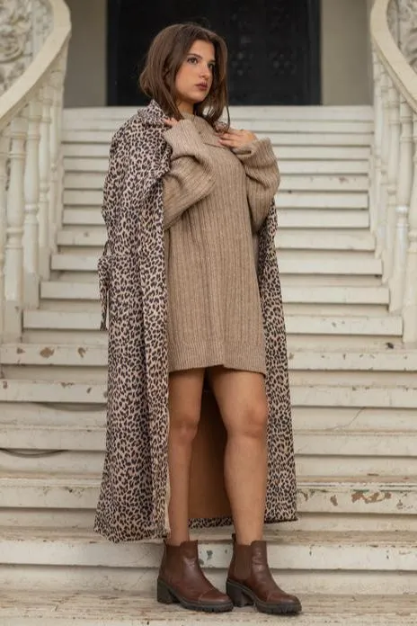 Vintage Suede Leopard Coat - Keen