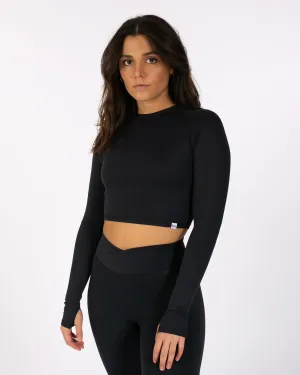 Zen Crop Top 2.0 - Infinity Black